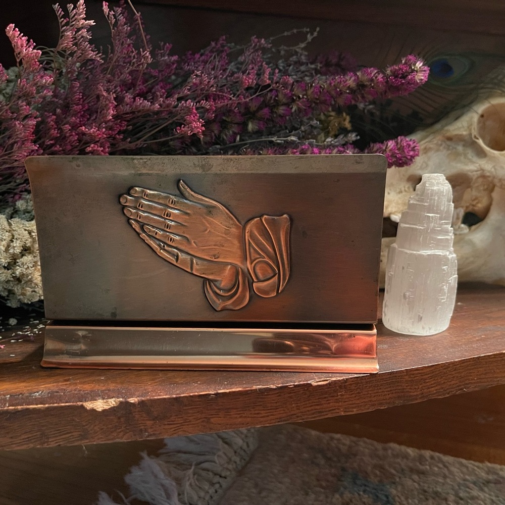 Vintage Religious Napkin Holder